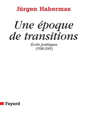 cover image of Une époque de transitions